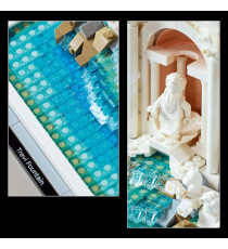 Lego Architecture - Fontana di Trevi - Lego 21062 con Facciata di Palazzo Poli e Sculture Anni 18+ 1880pz