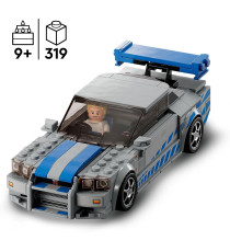 Lego Speed Champions - 2 Fast 2 Furious Nissan Skyline GT-R (R34) - Lego 76917 con Minifigure del Pilota 319pz Anni 9+