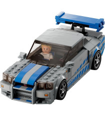 Lego Speed Champions - 2 Fast 2 Furious Nissan Skyline GT-R (R34) - Lego 76917 con Minifigure del Pilota 319pz Anni 9+