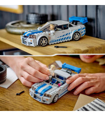Lego Speed Champions - 2 Fast 2 Furious Nissan Skyline GT-R (R34) - Lego 76917 con Minifigure del Pilota 319pz Anni 9+