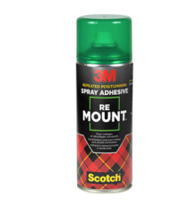 Adesivo Re Mount - rimovibile - 400 ml - trasparente - 3M Adesivo Re Mount - rimovibile - 400 ml - trasparente - 3M
