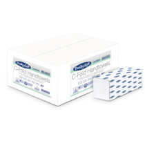 Asciugamani piegati a C Comfort - 2 veli - goffratura micro - 18 gr - 23 x 31 cm - bianco - BulkySoft - conf. 153 pezzi Asciugamani piegati a C Comfort - 2 veli - goffratura micro - 18 gr - 23 x 31 cm - bianco - BulkySoft - conf. 153 pezzi