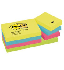 Blocco foglietti Colori Energy - 653-TFEN - 38 x 51 mm - 72 gr - colori assortiti - 100 fogli - Post-it