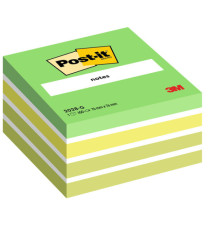 Blocco foglietti Cubo - 2028-G - 76 x 76 mm - 72 gr - colori assortiti - 450 fogli - Post-it
