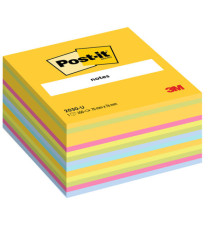Blocco foglietti Cubo - 2030-U UL - 76 x 76 mm - 72 gr - colori assortiti - 450 fogli - Post-it Blocco foglietti Cubo - 2030-U UL - 76 x 76 mm - 72 gr - colori assortiti - 450 fogli - Post-it