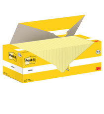 Blocco foglietti Post-it Notes - 654-CY-VP24 - 76 x 76 mm - giallo Canary - 100 fogli - Post-it - conf. 24 blocchi