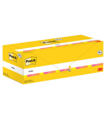 Blocco foglietti Post-it - 654-COL-VP24 - 76  x 76 mm - colori assortiti - 90 fogli - Post-it - conf. 24 blocchi Blocco foglietti Post-it - 654-COL-VP24 - 76  x 76 mm - colori assortiti - 90 fogli - Post-it - conf. 24 blocchi