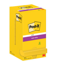 Blocco foglietti Post-it Super Sticky - 654-S - 76 x 76 mm - giallo oro - 90 fogli - Post-it Blocco foglietti Post-it Super Sticky - 654-S - 76 x 76 mm - giallo oro - 90 fogli - Post-it