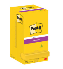 Blocco foglietti Post-it Super Sticky - 654-S - 76 x 76 mm - giallo oro - 90 fogli - Post-it Blocco foglietti Post-it Super Sticky - 654-S - 76 x 76 mm - giallo oro - 90 fogli - Post-it
