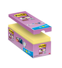 Blocco foglietti Post-it Super Sticky - 654-SSCY-VP16-EU - 76 x 76 mm - giallo Canary - 90 fogli - Post-it - conf. 16 bl Blocco foglietti Post-it Super Sticky - 654-SSCY-VP16-EU - 76 x 76 mm - giallo Canary - 90 fogli - Post-it - conf. 16 bl