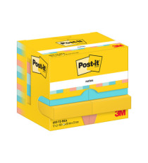 Blocco Post-it - 653-BEA - 38 x 51 mm - 100 fogli - colori Beachside - Post-it - conf. 12 pezzi