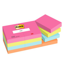 Blocco Post-it - 653-POP - 38 x 51 mm - 100 fogli - colori Popmistic - Post-it - conf. 12 pezzi Blocco Post-it - 653-POP - 38 x 51 mm - 100 fogli - colori Popmistic - Post-it - conf. 12 pezzi