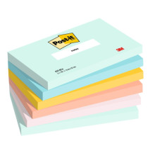 Blocco Post-it - 655-BEA - 76 x 127 mm - colori Beachside - 100 fogli - Post-it - conf. 6 pezzi