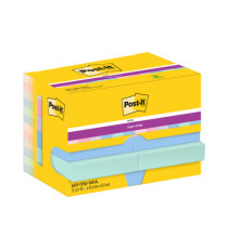 Blocco Post-it Super Sticky - 622-12SS-SOUL - 47,6 x 47,6  mm - colori Soulful - 90 fogli - Post-it - conf. 12 pezzi Blocco Post-it Super Sticky - 622-12SS-SOUL - 47,6 x 47,6  mm - colori Soulful - 90 fogli - Post-it - conf. 12 pezzi
