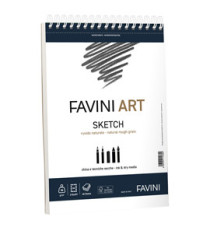 Blocco spiralato Sketch - 23 x 29,7 cm - 90 gr - 40 fogli - Favini Art Blocco spiralato Sketch - 23 x 29,7 cm - 90 gr - 40 fogli - Favini Art