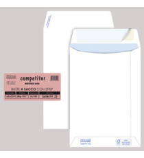 Busta a sacco Competitor FSC - strip adesivo - 16 x 23 cm - 80 gr - bianco - Pigna Envelopes - conf. 100 pezzi Busta a sacco Competitor FSC - strip adesivo - 16 x 23 cm - 80 gr - bianco - Pigna Envelopes - conf. 100 pezzi