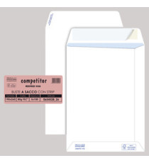 Busta a sacco Competitor FSC - strip adesivo - 19 x 26 cm - 80 gr - bianco - Pigna Envelopes - conf. 100 pezzi Busta a sacco Competitor FSC - strip adesivo - 19 x 26 cm - 80 gr - bianco - Pigna Envelopes - conf. 100 pezzi