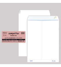 Busta a sacco Competitor FSC - strip adesivo - 30 x 40 cm - 80 gr - bianco - Pigna Envelopes - conf. 50 pezzi Busta a sacco Competitor FSC - strip adesivo - 30 x 40 cm - 80 gr - bianco - Pigna Envelopes - conf. 50 pezzi