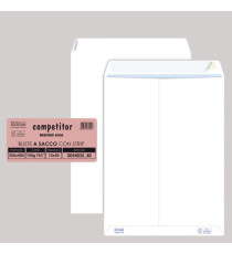 Busta a sacco Competitor FSC - strip adesivo - 30 x 40 cm - 80 gr - bianco - Pigna Envelopes - conf. 50 pezzi Busta a sacco Competitor FSC - strip adesivo - 30 x 40 cm - 80 gr - bianco - Pigna Envelopes - conf. 50 pezzi