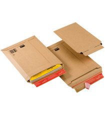 Busta a sacco CP 010 in cartone - adesivo permanente - formato A3 (340 x 500 mm) - altezza massima 50 mm - avana - Colom