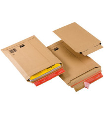 Busta a sacco CP 010 in cartone - adesivo permanente - formato A4+ (235 x 340 mm) - altezza massima 35 mm - avana - Colo