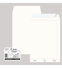 Busta a sacco Kami Strip - 22,9 x 32,4 cm cm - 100 gr - carta riciclata FSC - bianco - Pigna Envelopes - conf. 500 pezzi