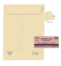 Busta a sacco Multi Strip Large - soffietti laterali - strip adesivo - 30 x 40 x 4 cm - 120 gr - carta riciclata FSC - a Busta a sacco Multi Strip Large - soffietti laterali - strip adesivo - 30 x 40 x 4 cm - 120 gr - carta riciclata FSC - a
