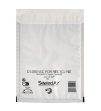 Busta imbottita Mail Lite Tuff Cushioned - impermeabile - D (18 x 26 cm) - bianco - Sealed Air - conf. 10 pezzi
