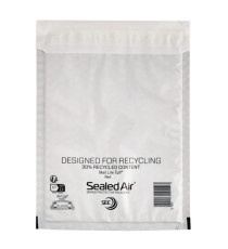 Busta imbottita Mail Lite Tuff Cushioned - impermeabile - G (24 x 33 cm) - bianco - Sealed Air - conf. 10 pezzi