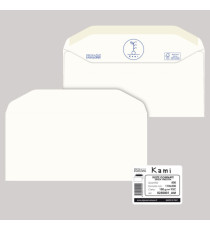 Busta Kami Gommata - senza finestra - 11 x 23 cm - 100 gr - carta riciclata FSC - bianco - Pigna Envelopes - conf. 500 p