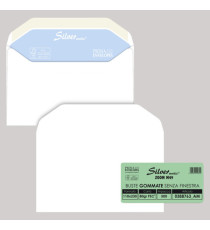 Busta Silver Matic FSC - senza finestra - gommata - 11 x 23 cm - 80 gr - bianco - Pigna Envelopes - conf. 500 pezzi Busta Silver Matic FSC - senza finestra - gommata - 11 x 23 cm - 80 gr - bianco - Pigna Envelopes - conf. 500 pezzi