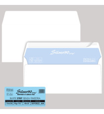 Busta SILVER90 STRIP FSC - bianca - internografata - senza finestra - 110 x 230 mm - 90 gr - Pigna Envelopes - conf. 25 Busta SILVER90 STRIP FSC - bianca - internografata - senza finestra - 110 x 230 mm - 90 gr - Pigna Envelopes - conf. 25