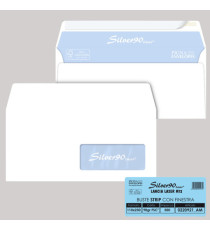 Busta Silver90 Strip Laser FSC - con finestra - internografata - 11 x 23 cm - 90 gr - bianco - Pigna Envelopes - conf. 5 Busta Silver90 Strip Laser FSC - con finestra - internografata - 11 x 23 cm - 90 gr - bianco - Pigna Envelopes - conf. 5