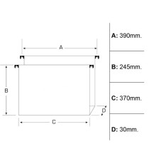 Cartella sospesa Avana - cassetto - interasse 39 cm - fondo U - 37 x 24,5 cm - avana - Bertesi Cartella sospesa Avana - cassetto - interasse 39 cm - fondo U - 37 x 24,5 cm - avana - Bertesi