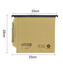 Cartella sospesa Cartesio Eco-logica - armadio - 33 cm - fondo V - 33 x 28 cm - avana - Bertesi Cartella sospesa Cartesio Eco-logica - armadio - 33 cm - fondo V - 33 x 28 cm - avana - Bertesi