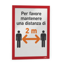 Cornice espositiva Duraframe - A4 - 21 x 29,7 cm - rosso - Durable Cornice espositiva Duraframe - A4 - 21 x 29,7 cm - rosso - Durable