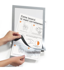 Cornice magnetica Duraframe - A5 - 15 x 21 cm - silver - Durable Cornice magnetica Duraframe - A5 - 15 x 21 cm - silver - Durable