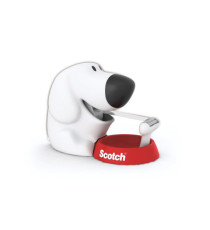 Dispenser Fido - per nastri 33 m - 1 rotolo Scotch Magic 810 incluso - bianco/nero - Scotch