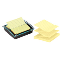 Dispenser Post-it Super Sticky - DS440-SSCYL - a righe - 101 x 101 mm - giallo Canary - 90 fogli - Post-it Dispenser Post-it Super Sticky - DS440-SSCYL - a righe - 101 x 101 mm - giallo Canary - 90 fogli - Post-it