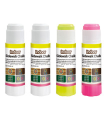 Gessetti da pavimento per interno - colori assortiti - CWR - Scatola 4 gessi stick Gessetti da pavimento per interno - colori assortiti - CWR - Scatola 4 gessi stick