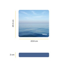 Mousepad Earth Series - Oceano - ecologico - Fellowes