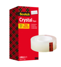 Nastro adesivo Scotch Crystal 600 - 19 mm x 33 m - Scotch - Value Pack 7+1 rotoli Nastro adesivo Scotch Crystal 600 - 19 mm x 33 m - Scotch - Value Pack 7+1 rotoli