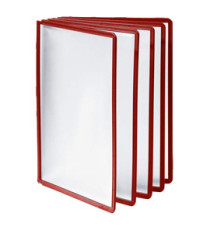 Pannelli di ricambio Sherpa per leggii Vario - rosso - Durable - conf. 5 pezzi Pannelli di ricambio Sherpa per leggii Vario - rosso - Durable - conf. 5 pezzi