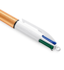 Penna a sfera a scatto 4 colori Party - 1,0 mm - Bic - scatola 12 pezzi