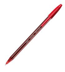 Penna a sfera con cappuccio Cristal Exact - punta 0,7 mm - rosso - Bic - scatola 20 pezzi Penna a sfera con cappuccio Cristal Exact - punta 0,7 mm - rosso - Bic - scatola 20 pezzi