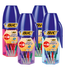 Penna a sfera Cristal - punta 1.0mm - colori assortiti - Bic - barattolo 20 pezzi Penna a sfera Cristal - punta 1.0mm - colori assortiti - Bic - barattolo 20 pezzi