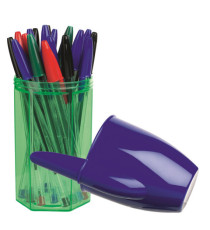 Penna a sfera Cristal - punta 1.0mm - colori assortiti - Bic - barattolo 20 pezzi