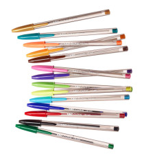 Penna sfera Cristal multicolor - punta 1,6 mm - colori assortiti - Bic - conf. 15 pezzi