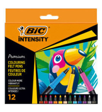 Pennarello Intensity Premium - colori assortiti - Bic - conf. 12 pezzi Pennarello Intensity Premium - colori assortiti - Bic - conf. 12 pezzi