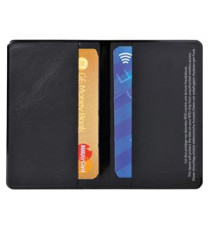 Portadocumenti RFID Hidentity Doppio per bancomat/carta di credito - PVC - 9,5x6 cm - nero - Exacompta Portadocumenti RFID Hidentity Doppio per bancomat/carta di credito - PVC - 9,5x6 cm - nero - Exacompta
